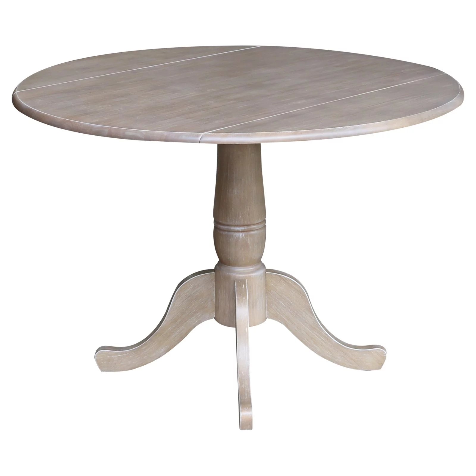 42" Round Dual Drop Leaf Pedestal Table Q199208