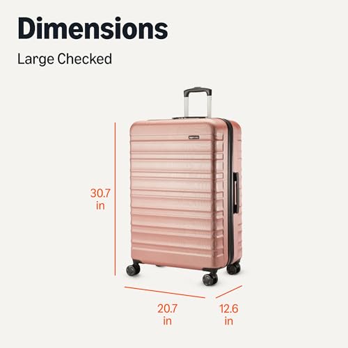 Amazon Basics 21" Hardside Carry-On Luggage with Wheels, Expandable, Black L489