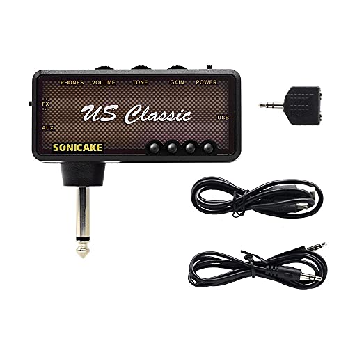 SONICAKE Guitar Headphone Amp Mini Rechargeable Plug-in V111762
