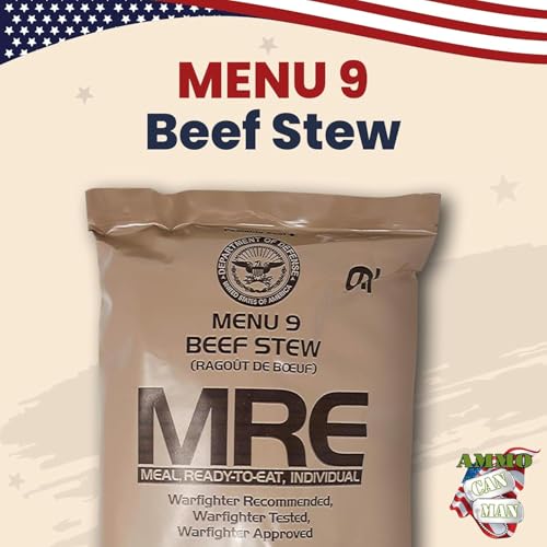 MRE Emergency Food Rations Assorted Flavors (Pack of 4) X1915
