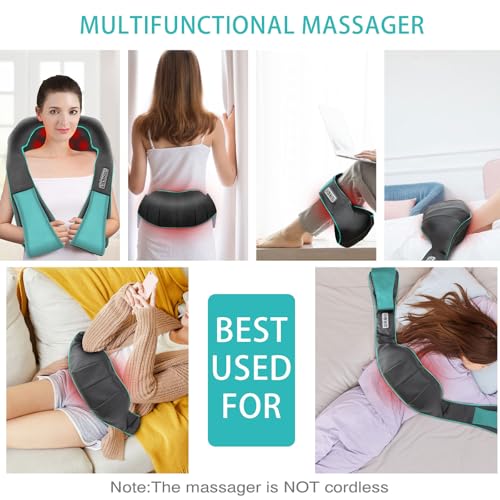 AERLANG Shiatsu Back and Neck Massager with Heat, Electric Massage Pillow S5470