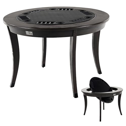 Barrington Folding Poker Table with Padded Rail and Felt Playing Surface D15193