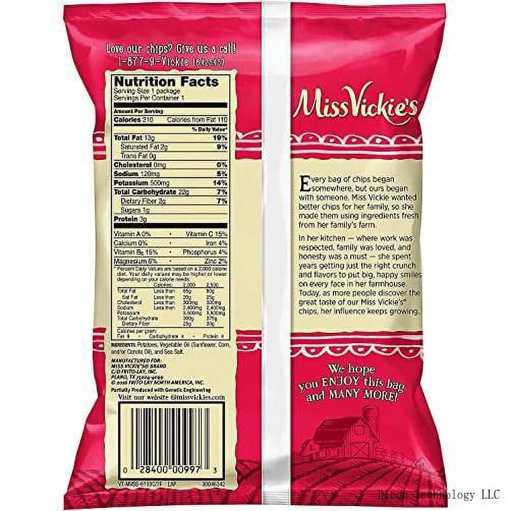 Sea Salt Kettle Cooked Potato Chips 1.375 oz Bags, Pack of 16 X1889