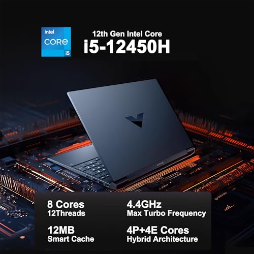 HP Victus 15 Gaming Laptop 15.6 FHD 144Hz i5-12450H 16GB RAM 512GB SSD RTX 3050 W778643