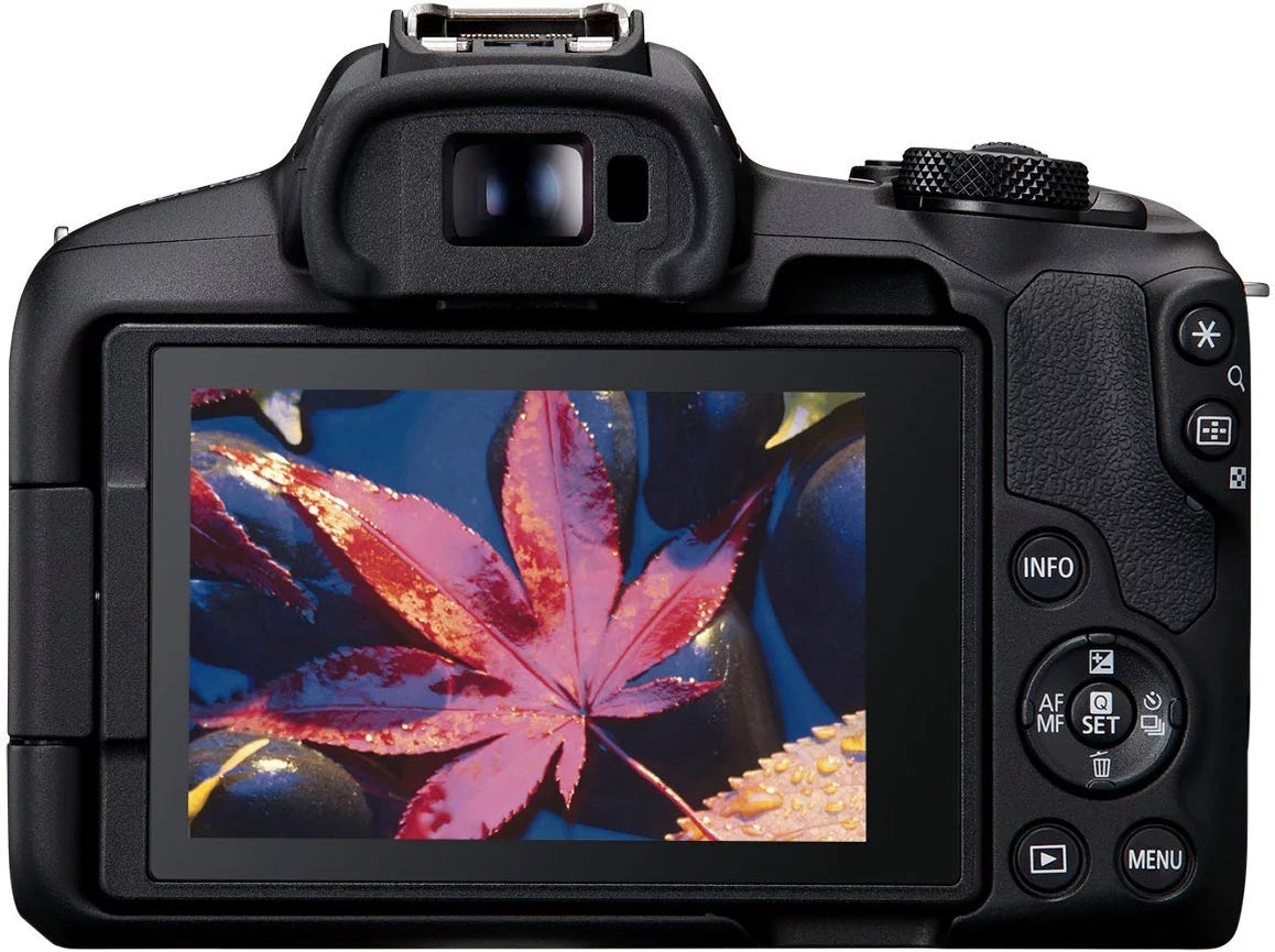 Canon EOS R50 4K Mirrorless Camera with RF-S 18-45mm Lens and Accessories H37459