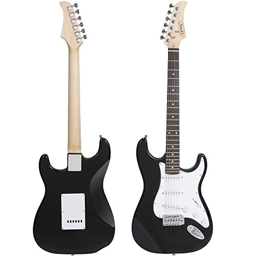 ZENY 39" Full Size Electric Guitar with Amp, Case and Accessories Pack, Blue V510838