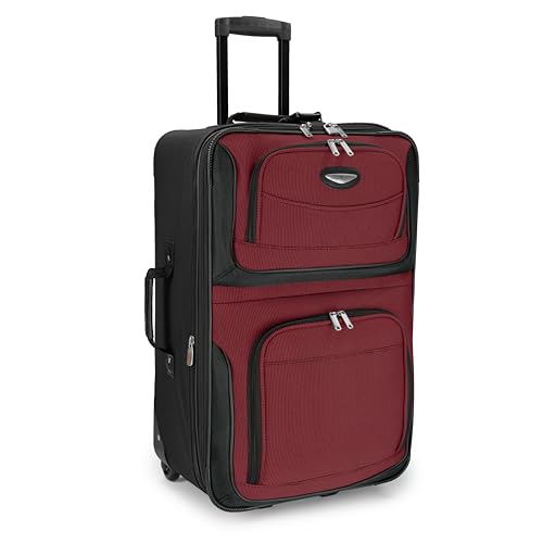 Travel Select Amsterdam 4-Piece Softside Expandable Luggage Set, Gray V976