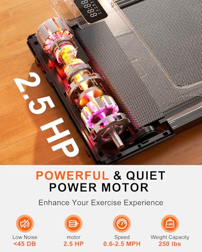 SupeRun Walking Pad, Under Desk Treadmill with Remote Control, 2.5 HP Y8357