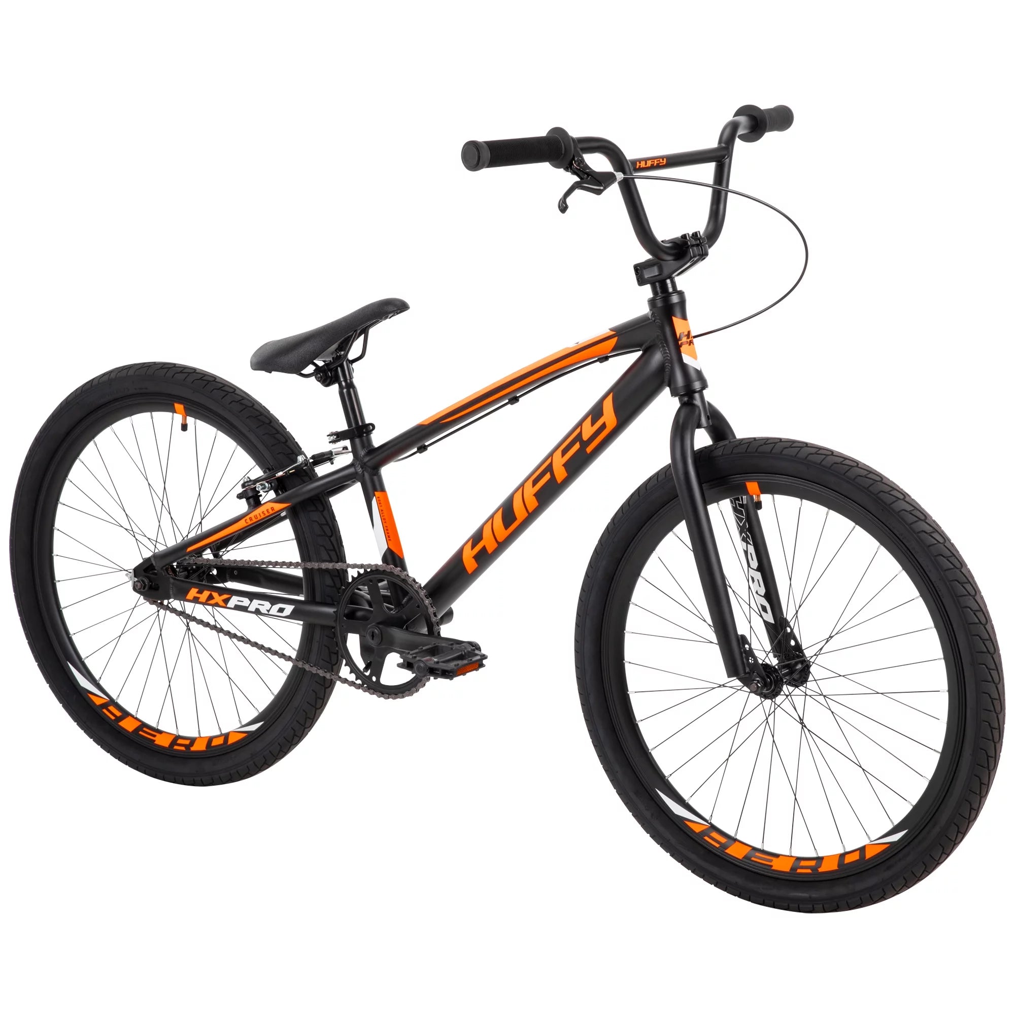 Huffy HX Pro Cruiser 24-inch Aluminum BMX Bike, Black/Orange X7485