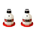 Little Giant PPF5 5 Gallon Automatic Poultry Waterer for Chickens, Red (2 Pack)