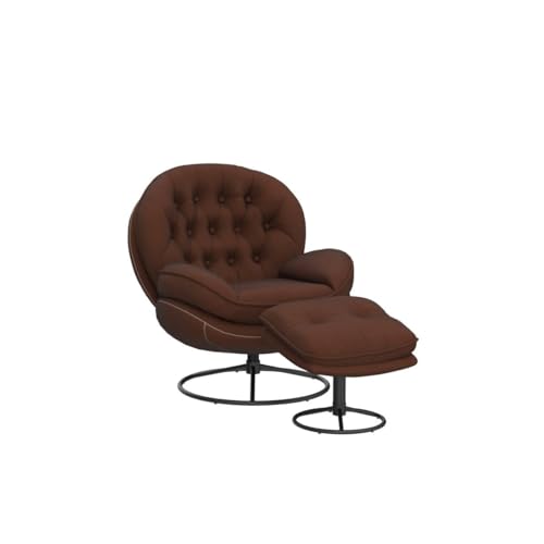 Baysitone Velvet Swivel Accent Chair with Ottoman Set, Modern Lounge Chair, Fruit Green Q36819