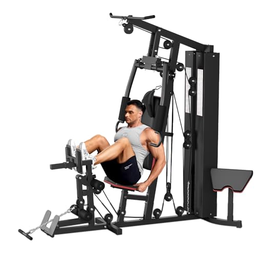 150LBS Home Gym Station with Pulley System for Full Body Strength Training Q31223