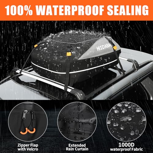 MIDABAO 20 Cubic Waterproof Car Roof Top Carrier with Anti-Slip Mat C901570