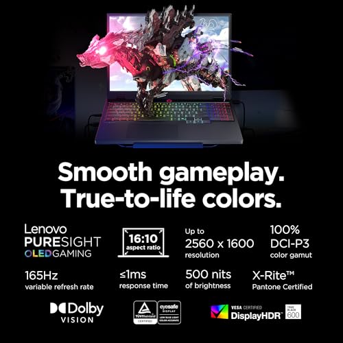 Lenovo Legion 5i Gaming Laptop, 15" OLED 165Hz, RTX 5070 S9729