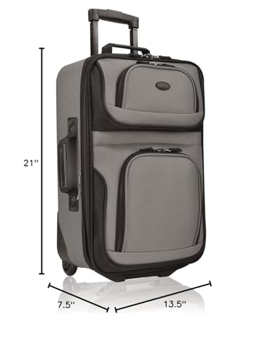 U.S. Traveler Rio Expandable Carry-on Luggage, Orange R95197