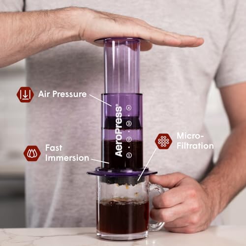 AeroPress Original Coffee Press – 3-in-1 Portable Coffee Maker for Travel S81656