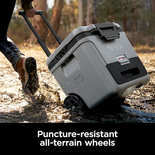 Ninja FrostVault 45QT Cooler with Wheels, Lakeshore Blue M1144