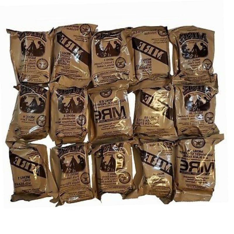 MRE Meal Kit A and B Bundle Cases - U.S. Military Surplus with Heater A9449