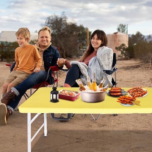 Portable Plastic Folding Table 4ft Heavy Duty Indoor Outdoor Y145657