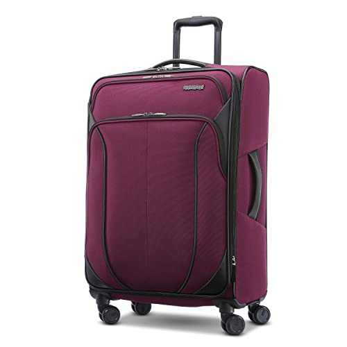 American Tourister 4 KIX 2.0 Expandable Softside Luggage with Spinner Wheels, 20, Classic Blue W994960