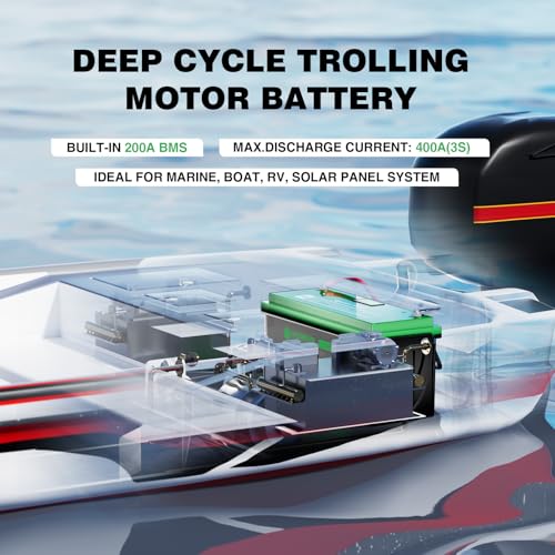 12V 100Ah LiFePO4 Lithium Battery with 100A BMS U8311