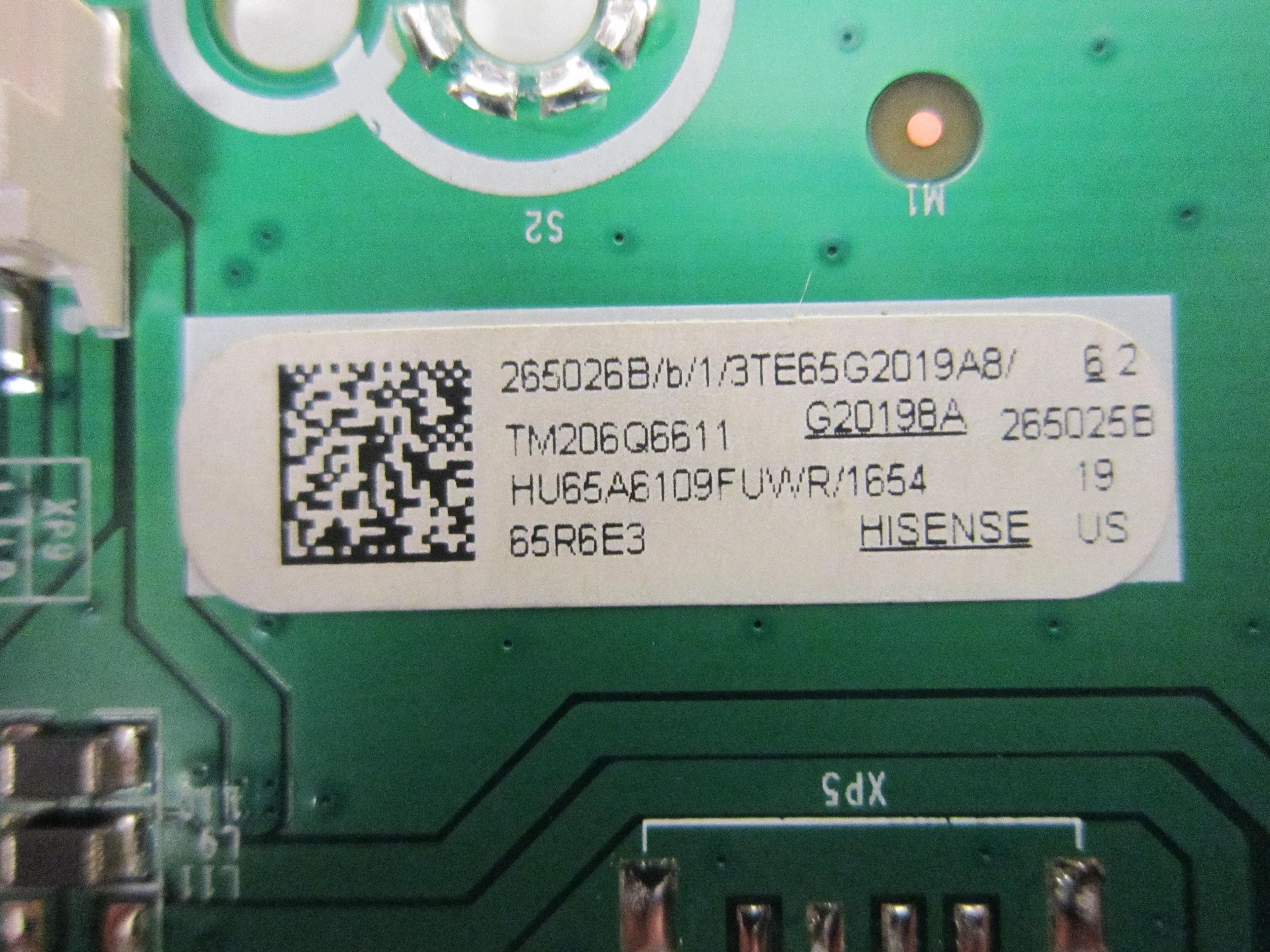 Hisense 65R6E3 Main Board RSAG7.820.8840/ROH 265026B X381