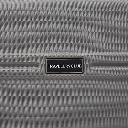 Travelers Club Skyline Spinner Luggage, Gray, 22-Inch Carry-On L8594