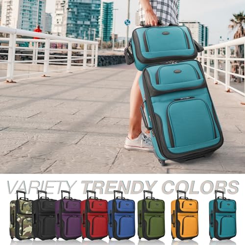U.S. Traveler Rio Expandable Carry-on Luggage, Orange R95197