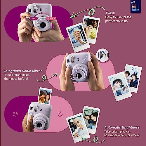 Fujifilm Instax Mini 12 Instant Camera Bundle with Accessories, Film & Case Q887