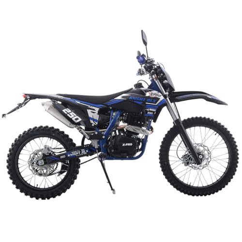 X-PRO Knight DLX 250 Dirt Bike 5-Speed Manual Blue F963
