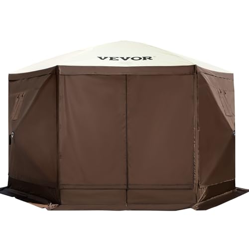VEVOR Pop Up Gazebo Screen Tent 10x10ft with Mosquito Netting B21209