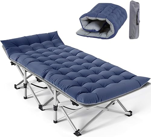 NAIZEA Folding Camping Cot for Adults, Adjustable Reclining Chair N72576
