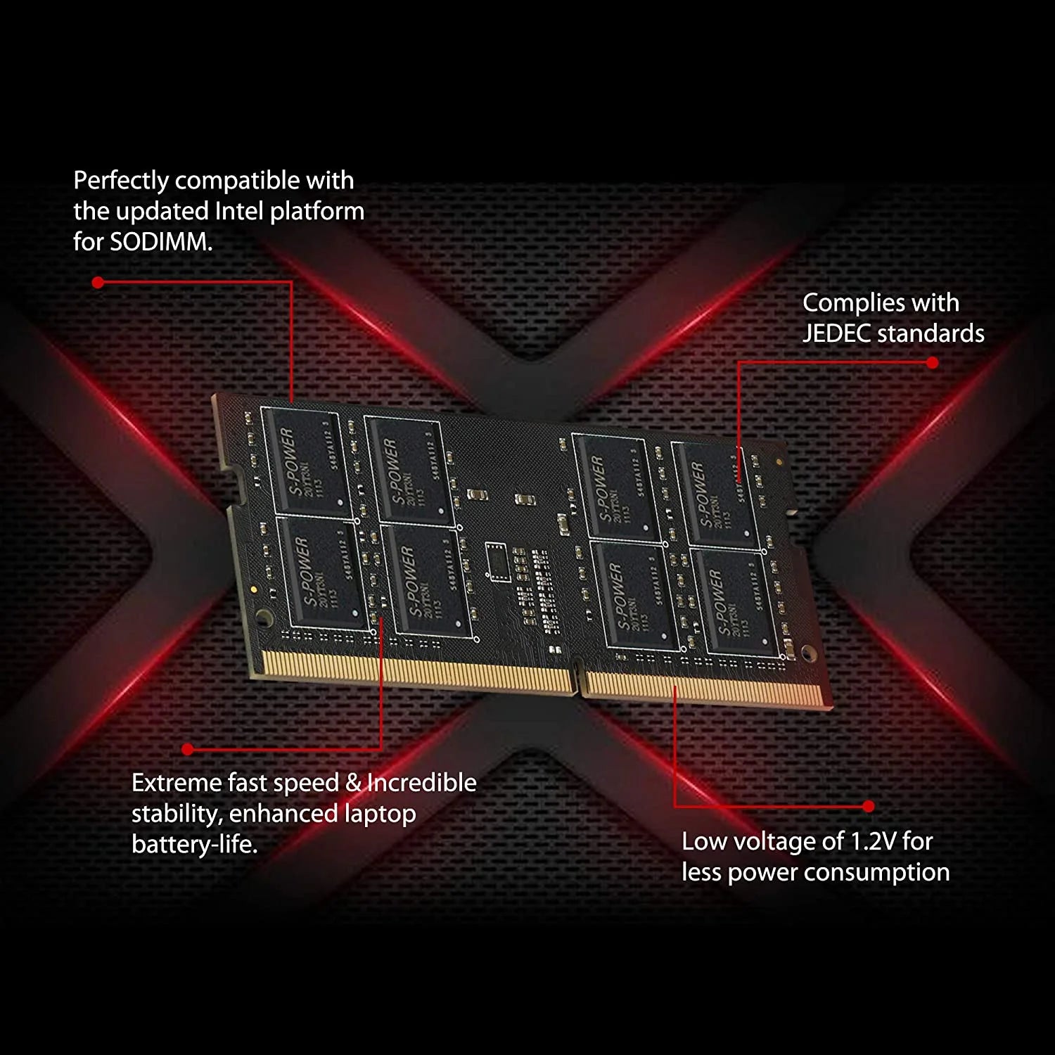 Silicon Power DDR4 8GB 3200MHz SODIMM Laptop RAM T635196