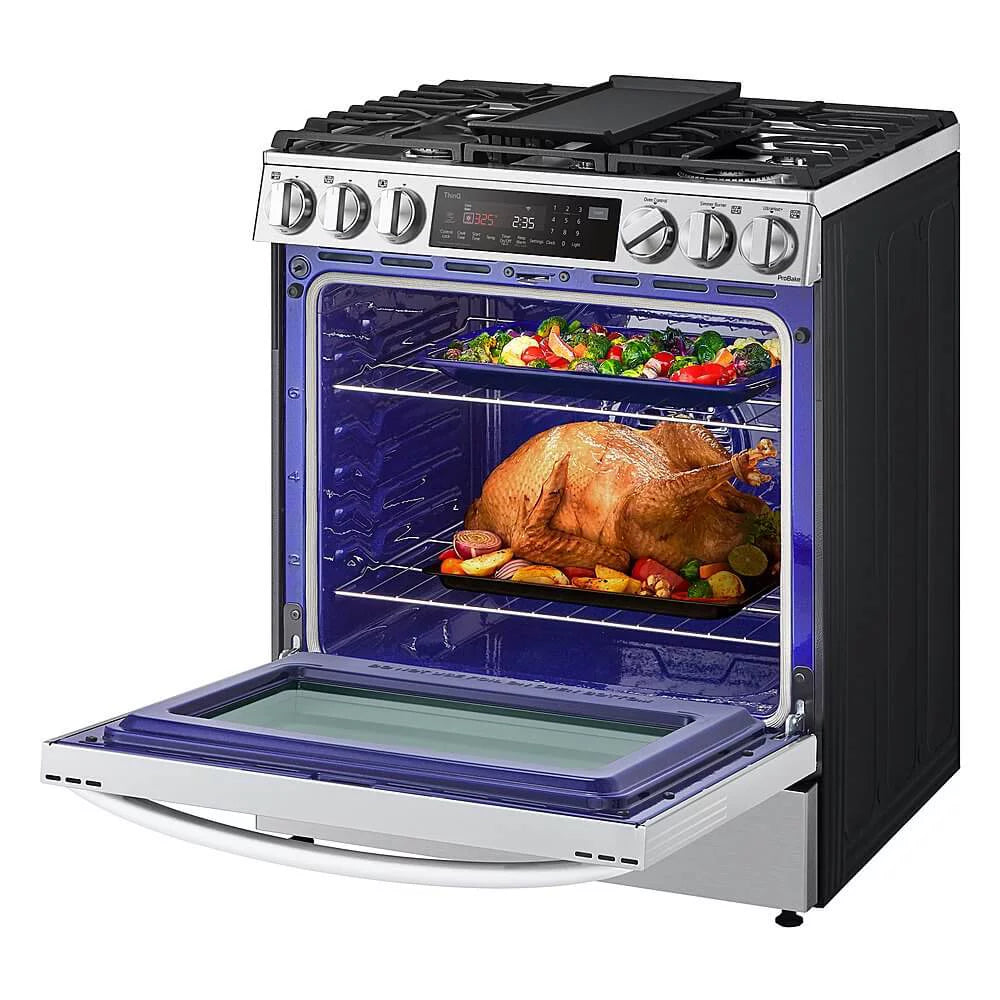 LG LSDL6336 30" Smart Dual Fuel Range, Stainless Steel E61526