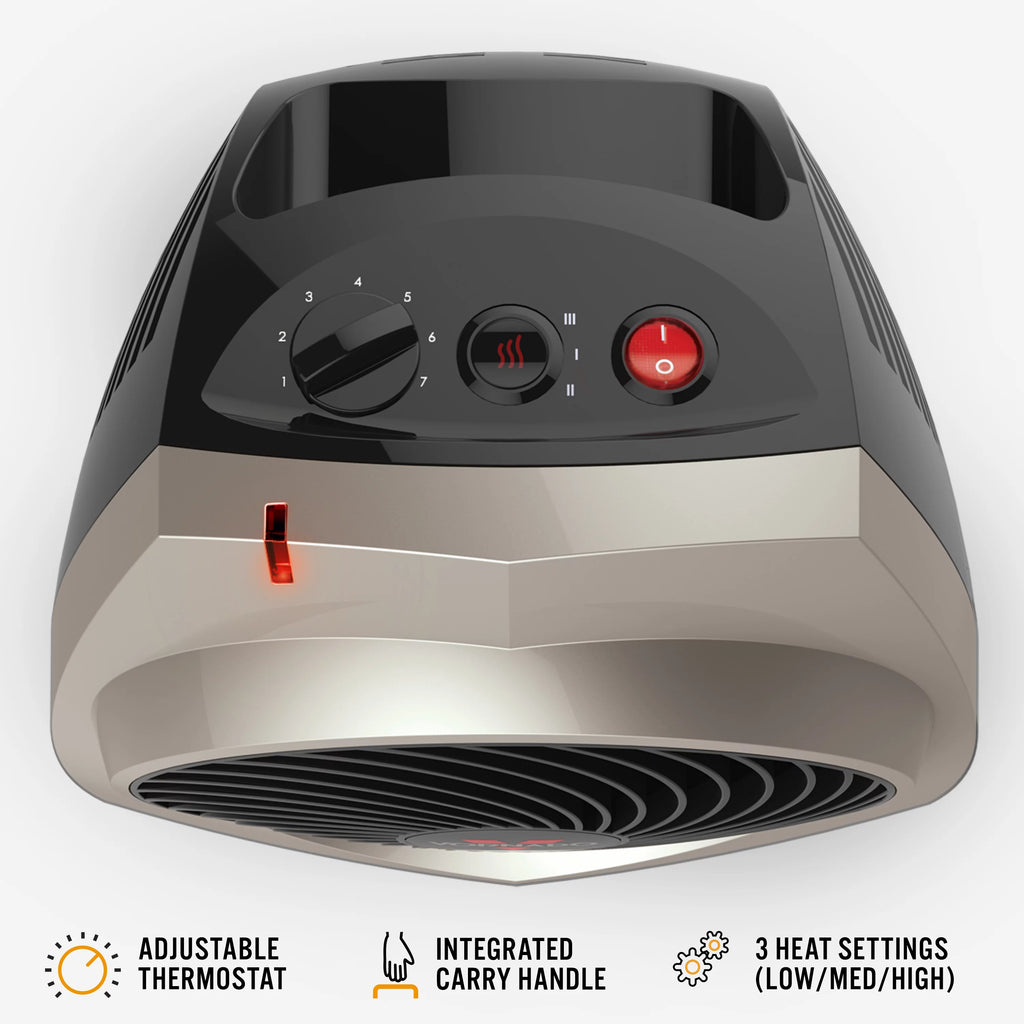 Vornado VH200 Space Heater with Vortex Circulation, Champagne X2716