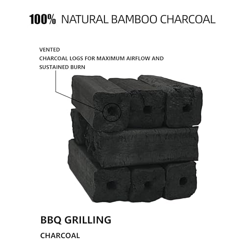 All Natural Bamboo Lump Charcoal for Grilling & Smoking, 10 lb A639807