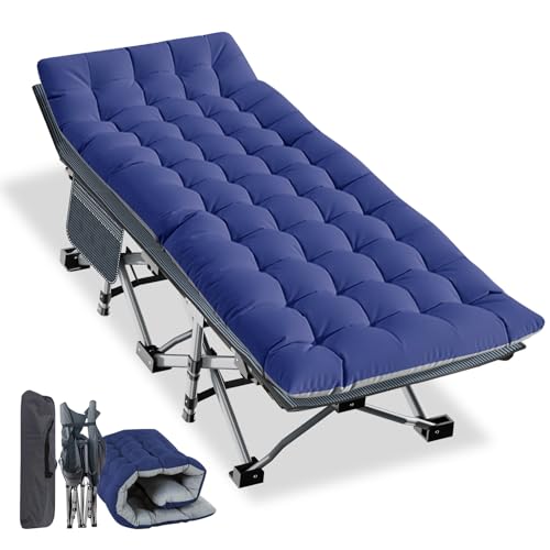 NAIZEA Folding Camping Cot for Adults, Adjustable Reclining Chair N72576