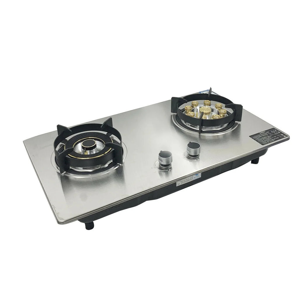 28'' Stainless Built-in Propane Gas Stove Double Burner S57899