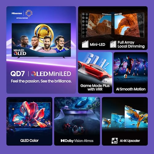 Hisense 75" QD7 Series Mini-LED 4K UHD Smart Fire TV (2025 Model) H41031