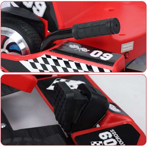 36V Electric Go Kart for Kids & Adults, 350W Drift Cart, Red C498