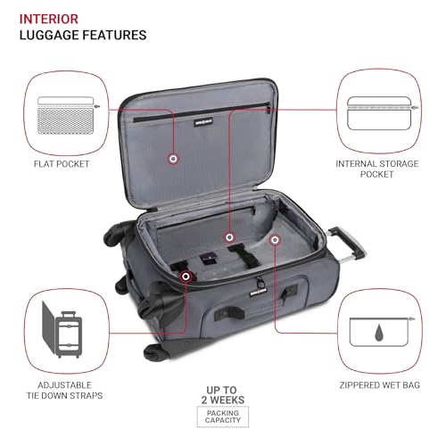 SwissGear Sion Softside Expandable Roller Luggage 3 Piece Set N784870