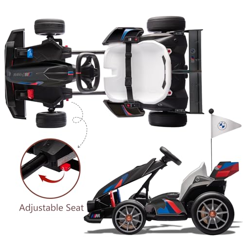 BMW Licensed 36V Electric Drift Go Kart for Kids, 7.5 MPH, Black W284