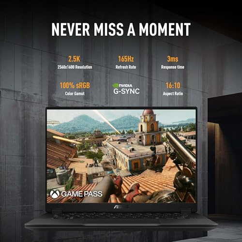 ASUS TUF Gaming A14 Copilot+ PC Gaming Laptop, 14” 165Hz Display, AMD Ryzen AI 7, NVIDIA GeForce RTX 4050, 16GB RAM, 512GB SSD, Windows 11 Home Q36747