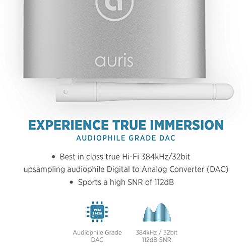 Auris Blume HD Long Range Bluetooth 5.3 Music Receiver with Audiophile DAC F3679