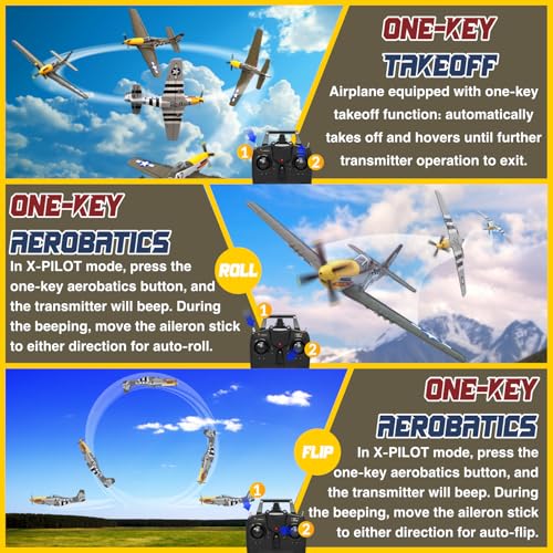 LEAMBE Remote Control Aircraft Plane with 3 Modes for Adults & Kids G436699