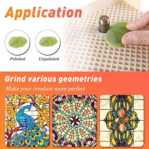 Stained Glass Grinder 65W Portable DIY Grinding Tool Kit with 5/8" and 1" Bit O65808