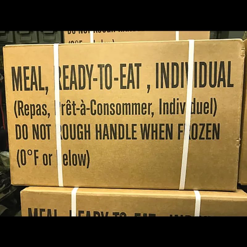 MRE Meals Ready to Eat A and B Bundle Cases, US Military Surplus Emergency Food O1646