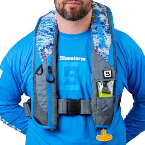 BLUESTORM Atmos 40 Inflatable PFD Life Jacket for Adults, USCG Approved T664265