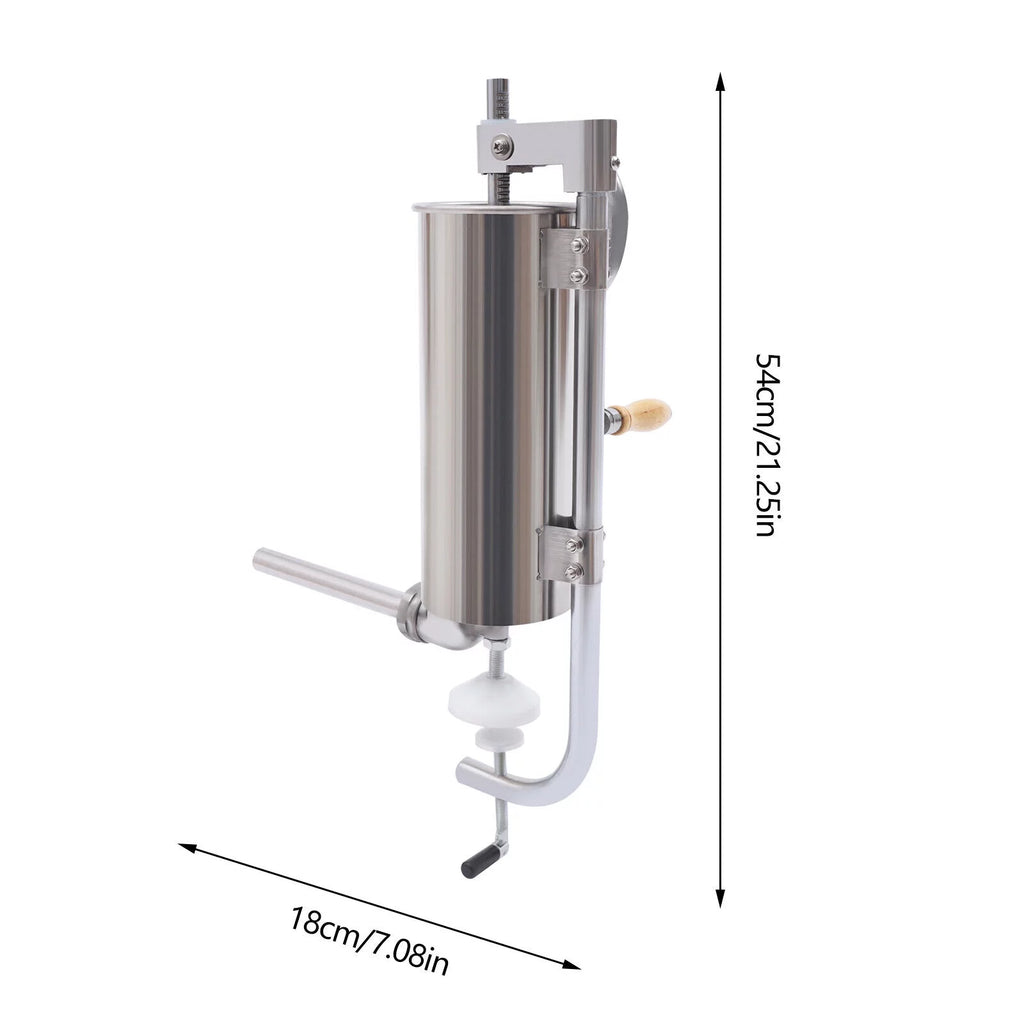 3L Vertical Manual Meat Sausage Stuffer Machine Stainless Steel F46029
