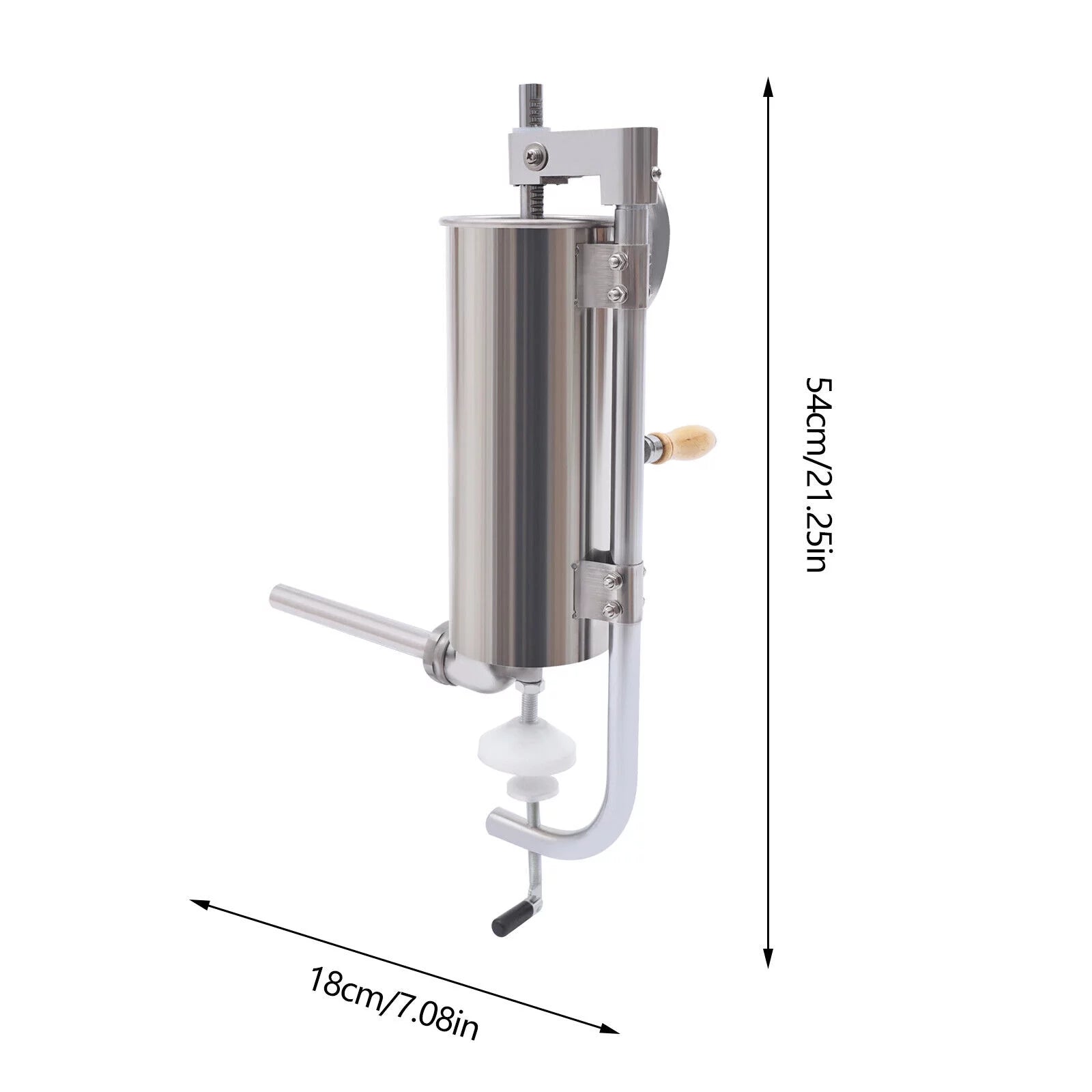 3L Vertical Manual Meat Sausage Stuffer Machine Stainless Steel F46029